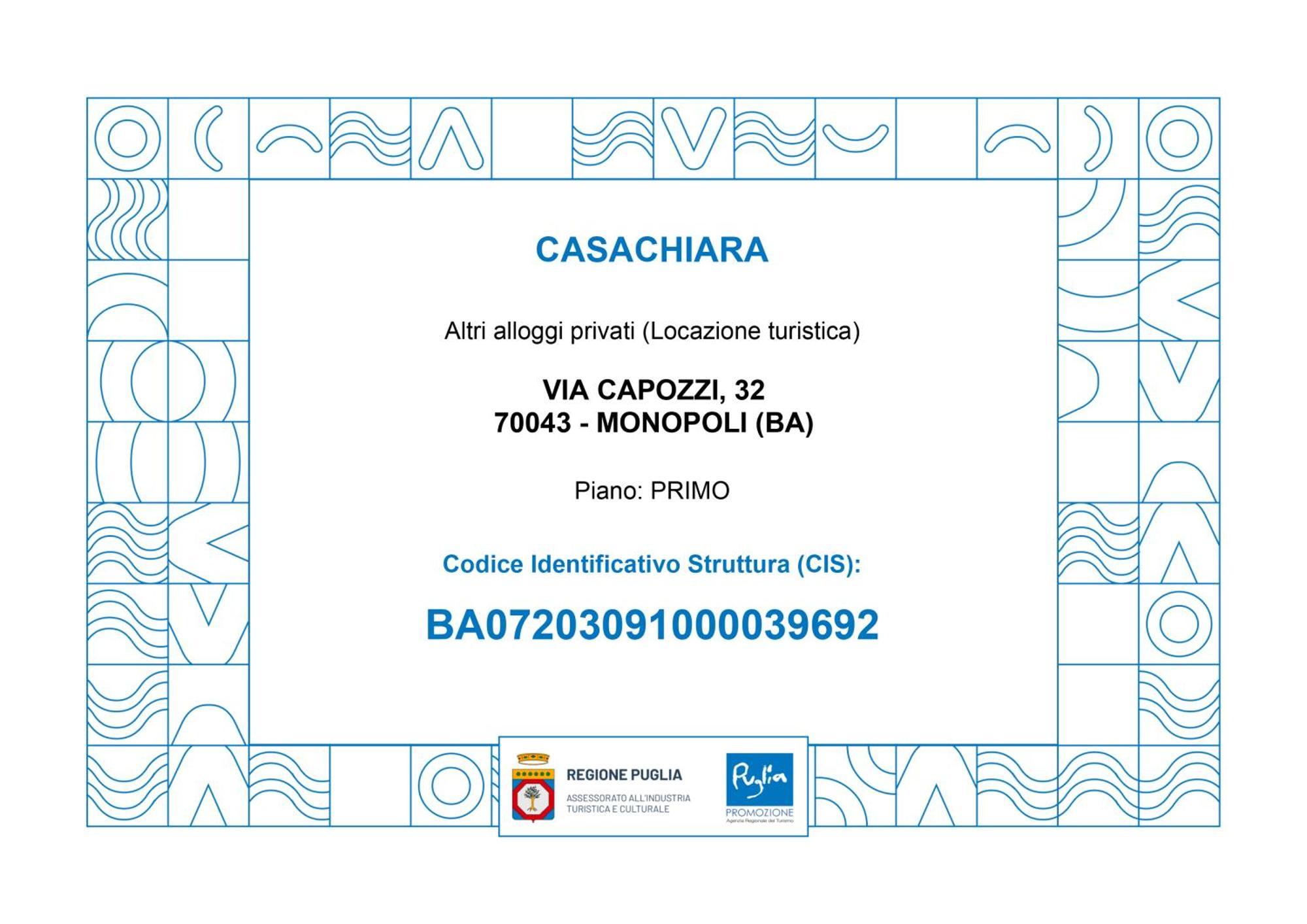 Casachiara Holidays Monopoli Exteriér fotografie
